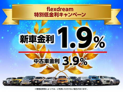 flexdream　金利キャンペーン（固定金利）